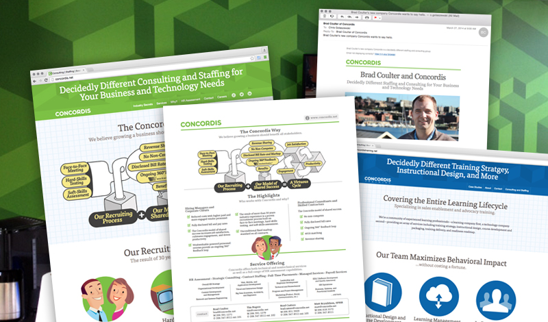 Concordis image collage.